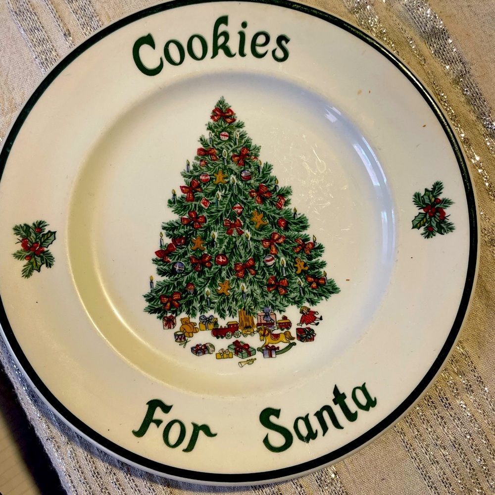 Don’t forget to leave cookies for Santa, plate!